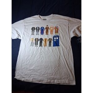 Doctor Who Tardis Ripple Junction Police Movie Vintage Graphic Design T-Shirt XL